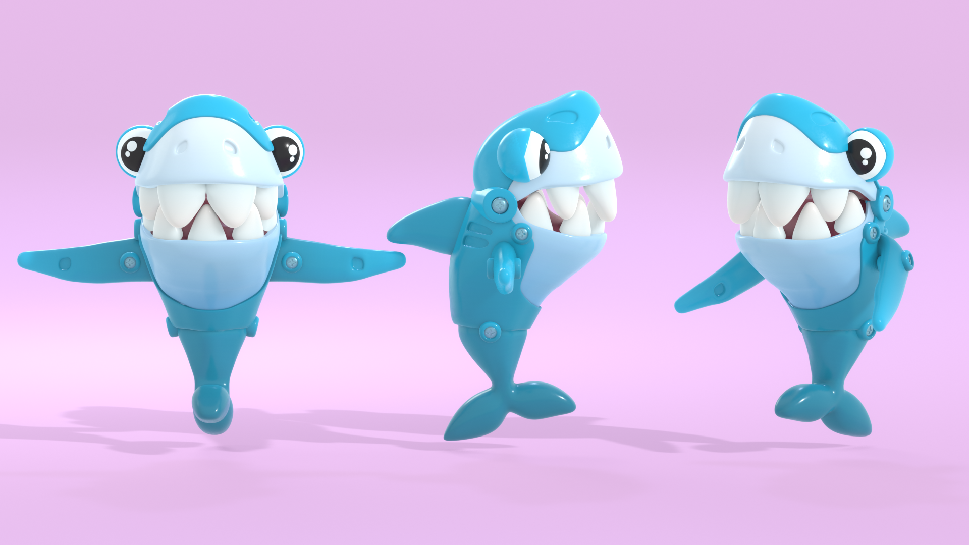Shark character concept