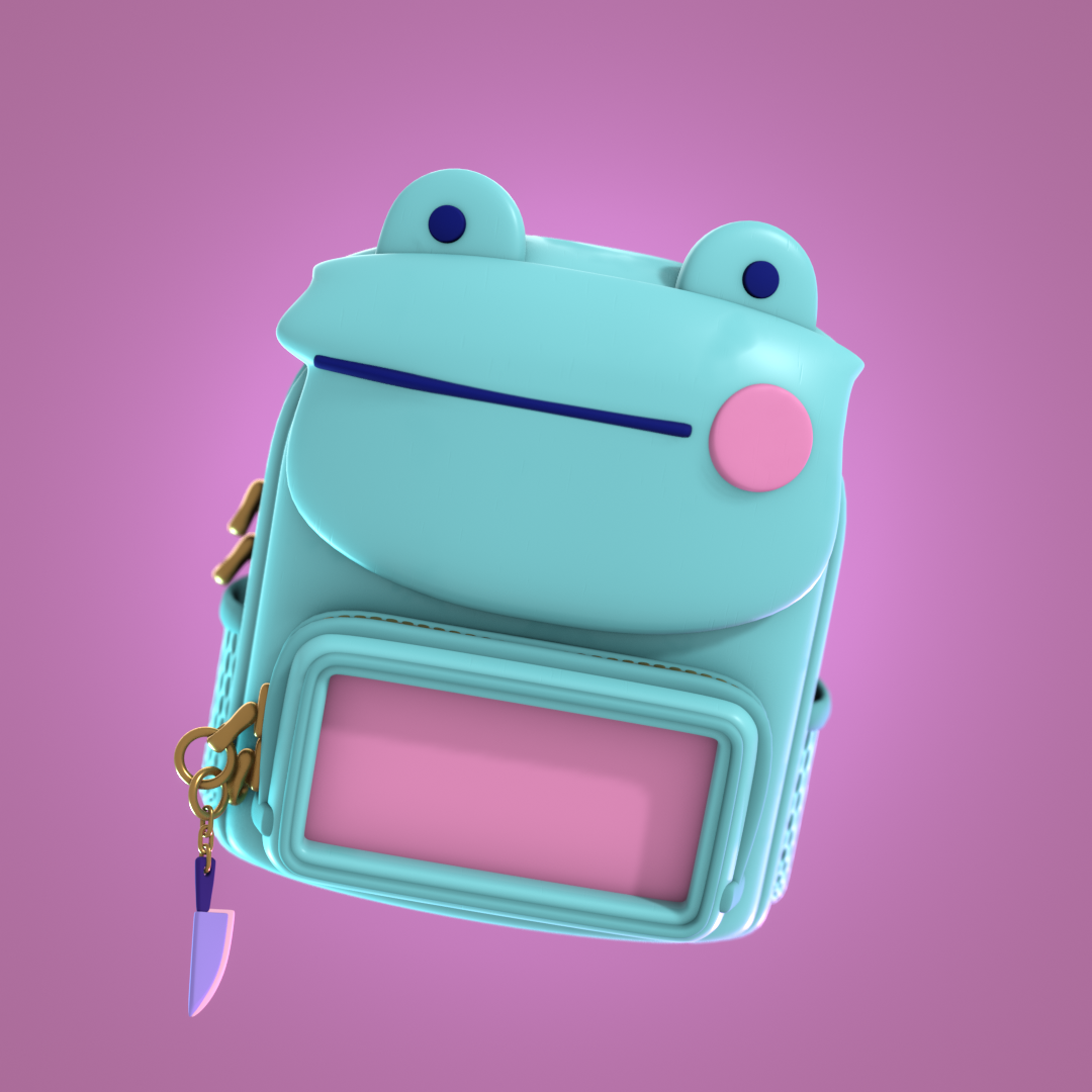 Son the Frog 3D illustration