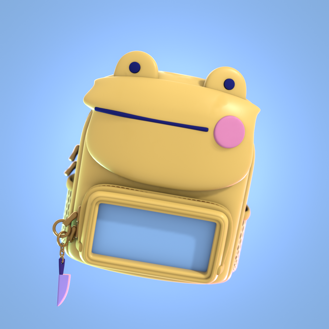 Son the Frog 3D illustration
