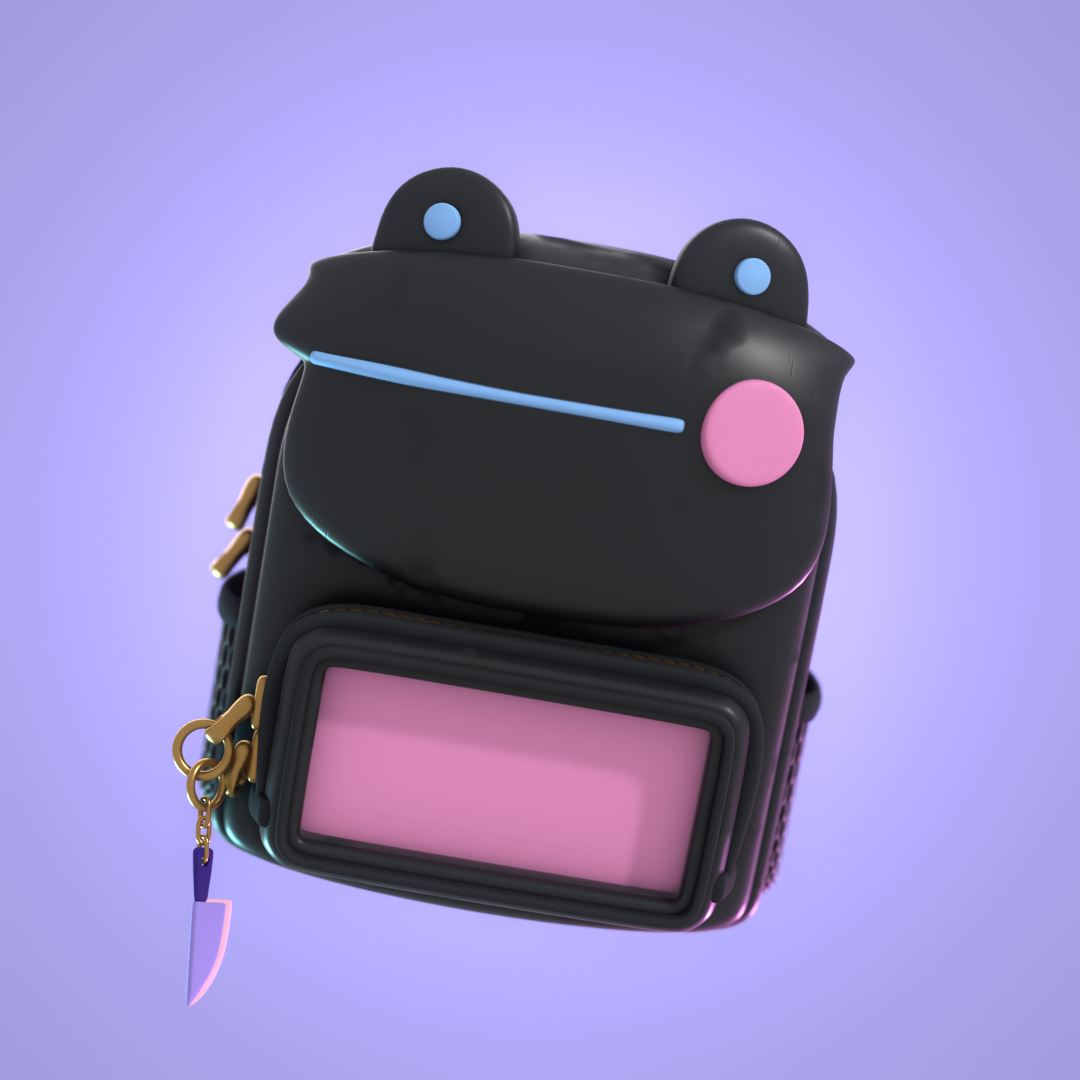 Son the Frog 3D illustration