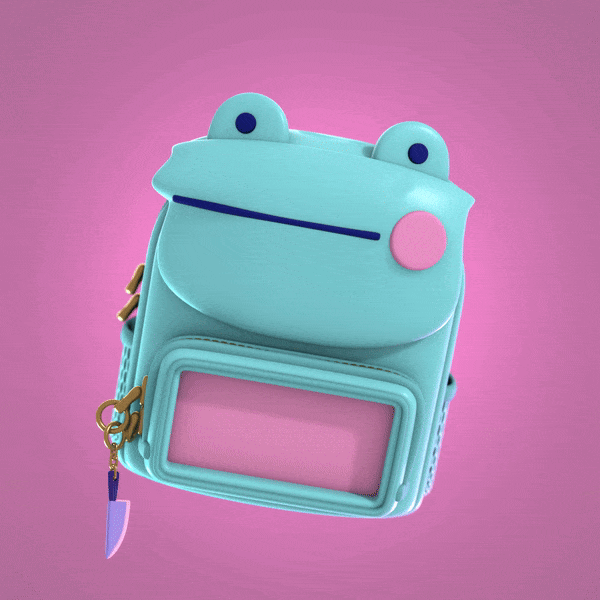 Son the Frog 3D illustration